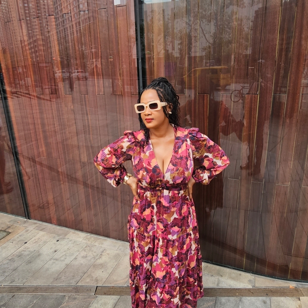 Sofia By Sofia Vergara Multicolor Long Sleeve Dre… - image 1